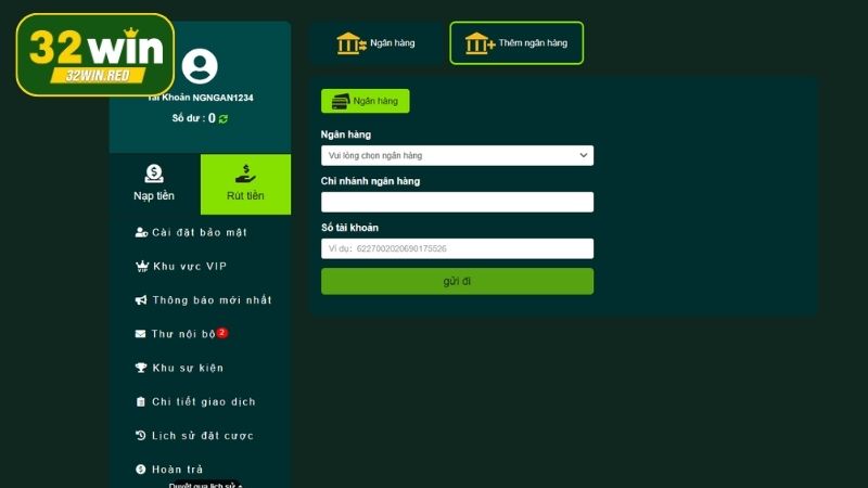 3 bước rút tiền 32Win dễ dàng, hiệu quả cao